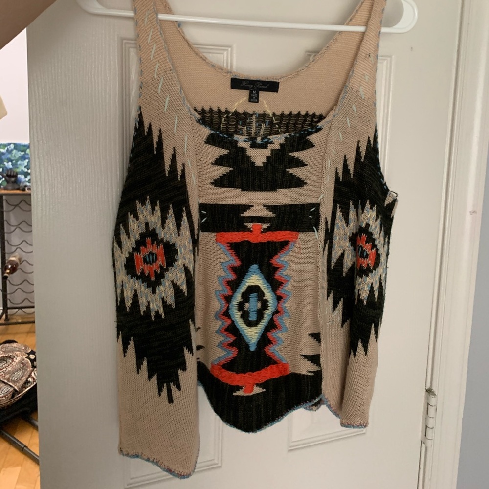 Boho knitted tank